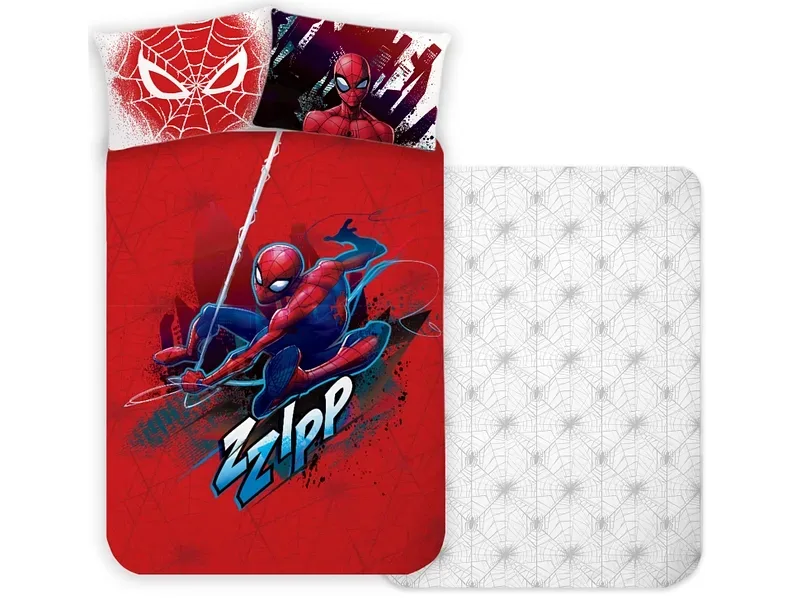 DISNEY Bettwäsche SPIDERMAN 160x210cm + 1*65x100cm baumwolle