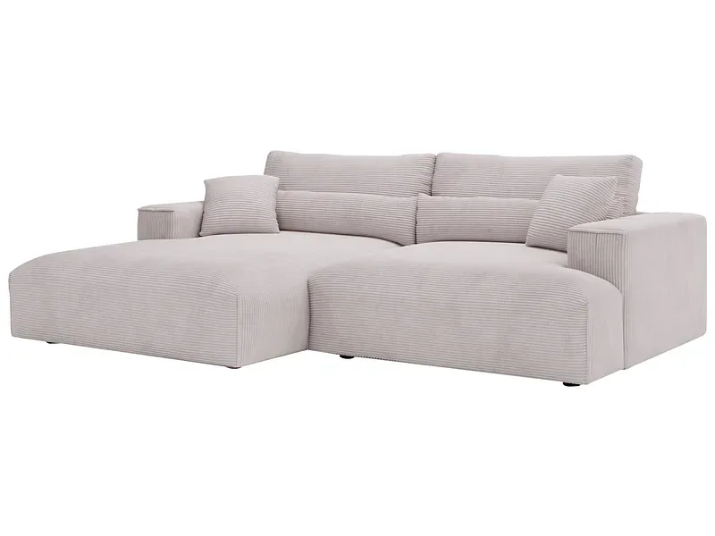 Ecksofa FELICIA Stoff hellgrau