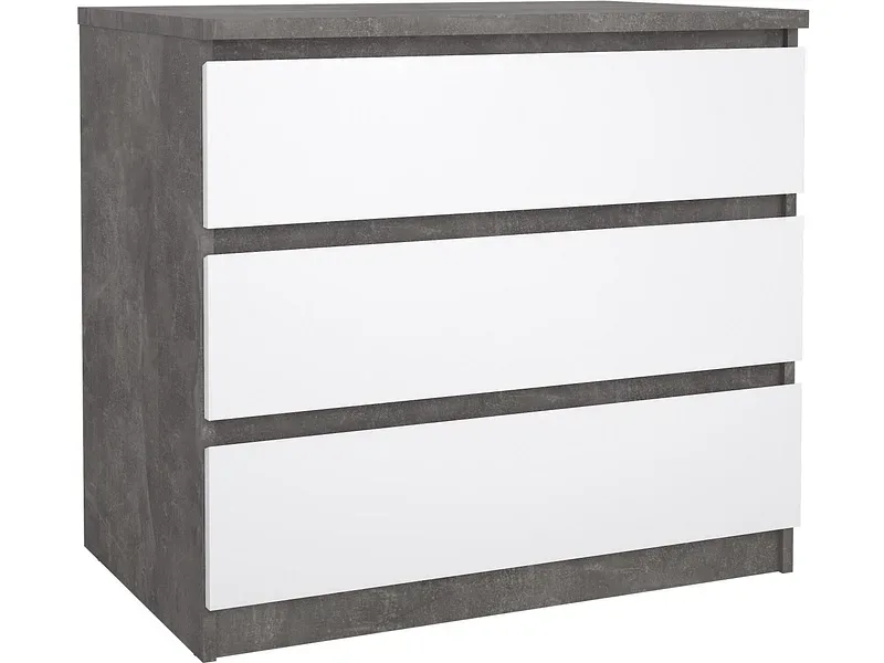 Kommode NAIA 3 Schubladen 50x77x70.1cm beton