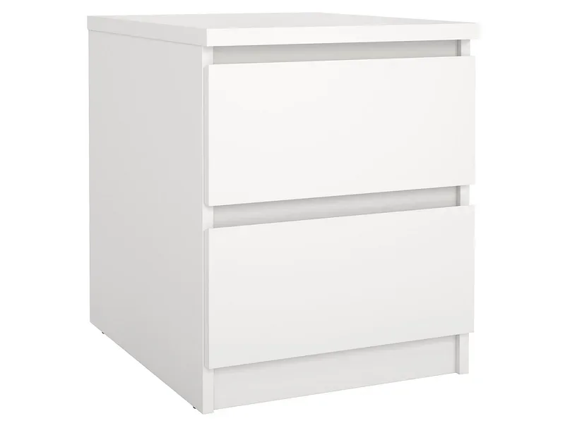 Nachttisch NAIA 2 Schubladen 40.4x50x49.5cm weiss matt