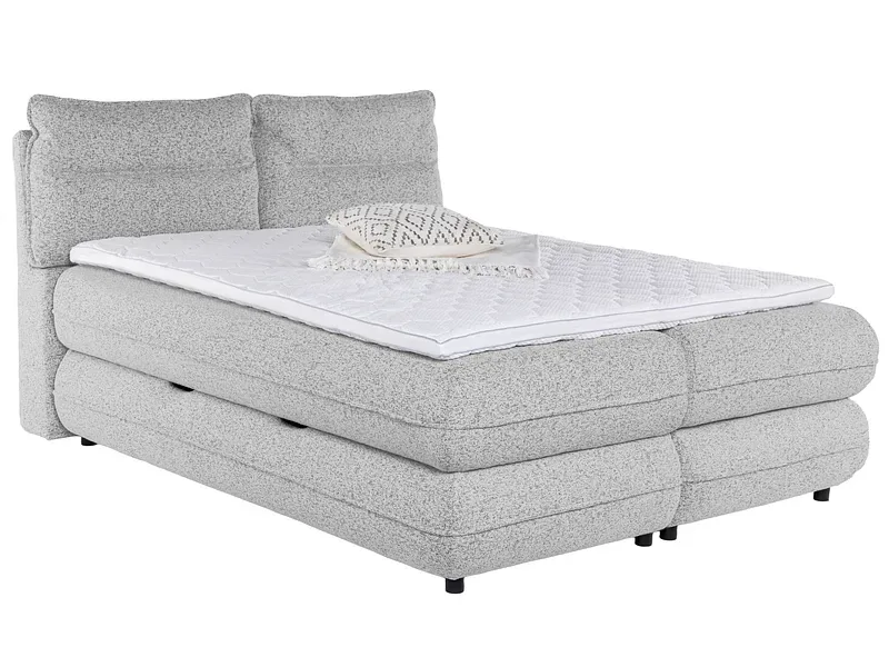 Boxspringbett NEBBIA cappuccino 180x200cm halbfest
