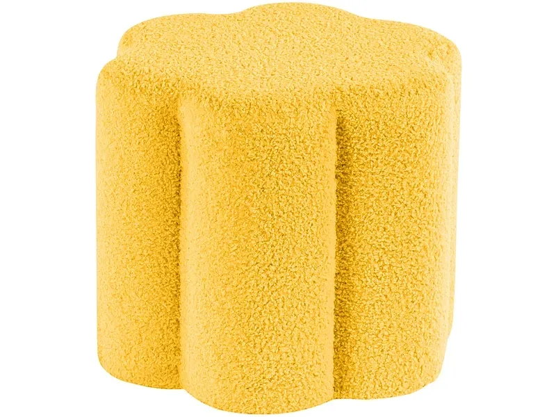 Hocker ASTER 40x40x34cm stoff gelb
