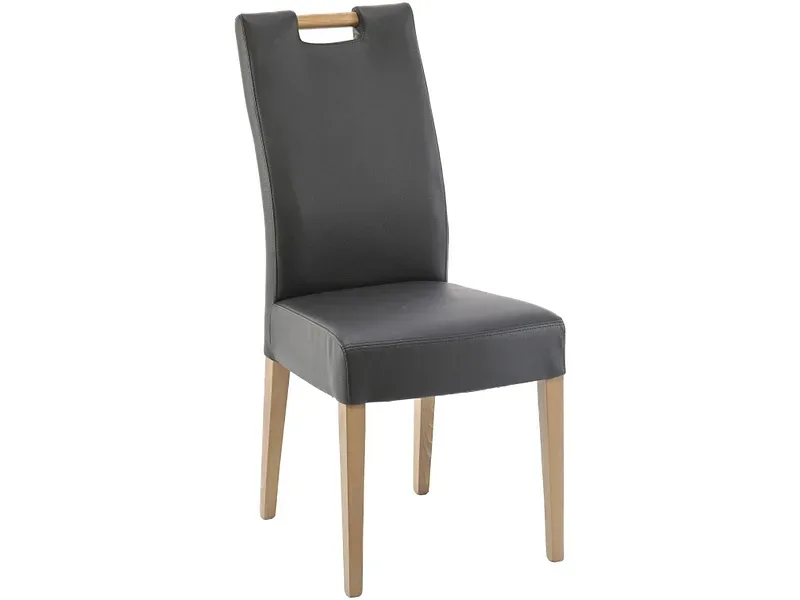 Stuhl PALMA Synthetisches Leder schwarz