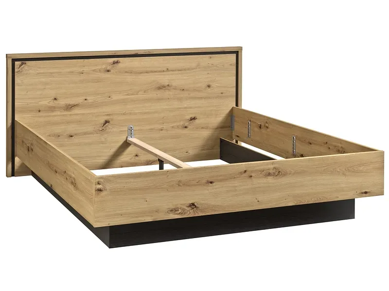 Bett TRONDHEIM 160x200cm spanplatte artisan eiche