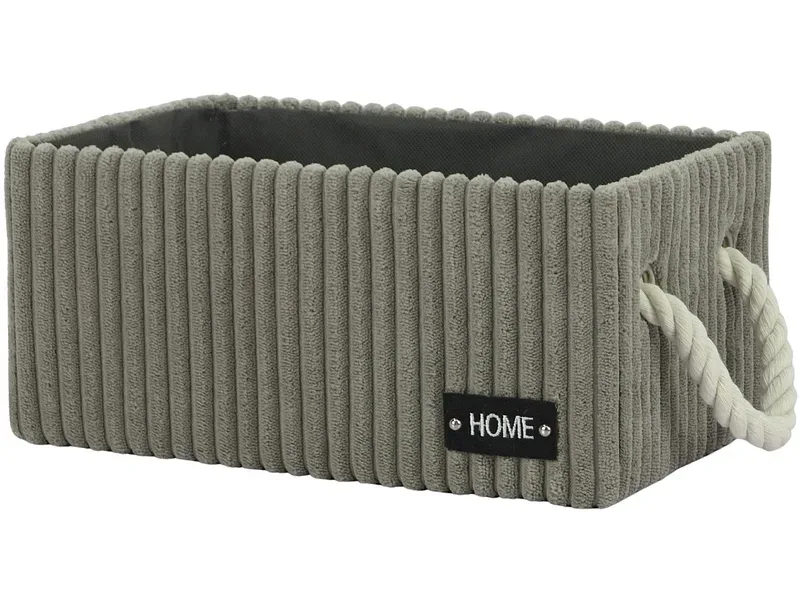 Aufbewahrungskorb HAMPER grau 18.5x28.5x13cm