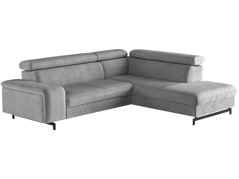 Ecksofa EMMA Stoff silber
