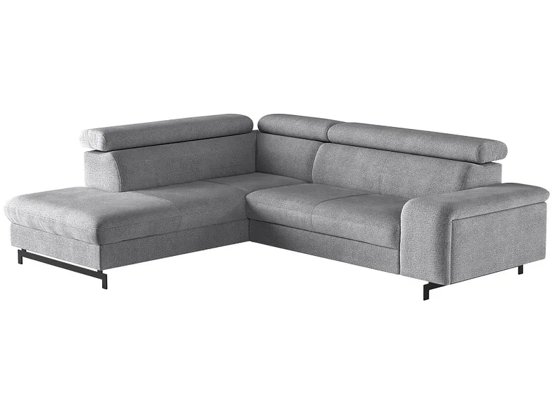 Ecksofa EMMA Stoff silber