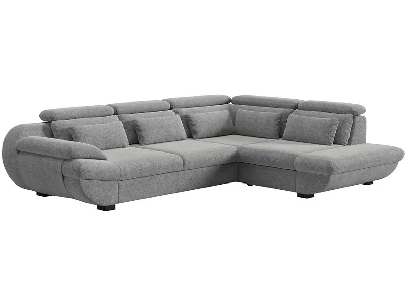 Ecksofa INFINITY Stoff silber