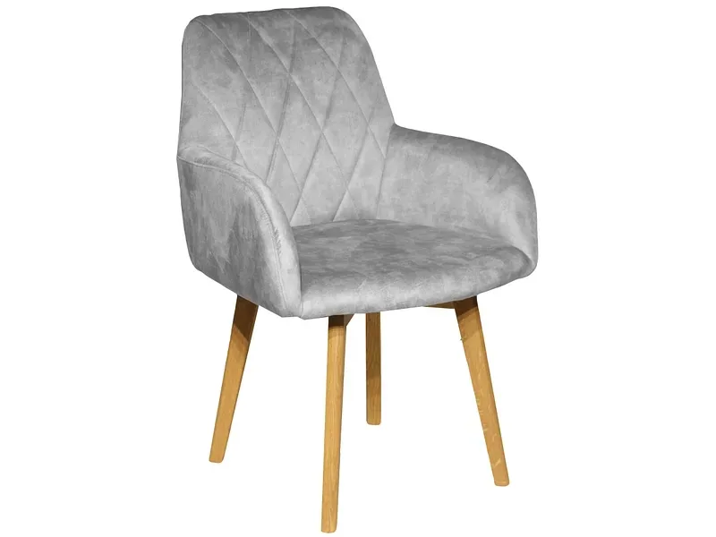Stuhl BREST Stoff grau