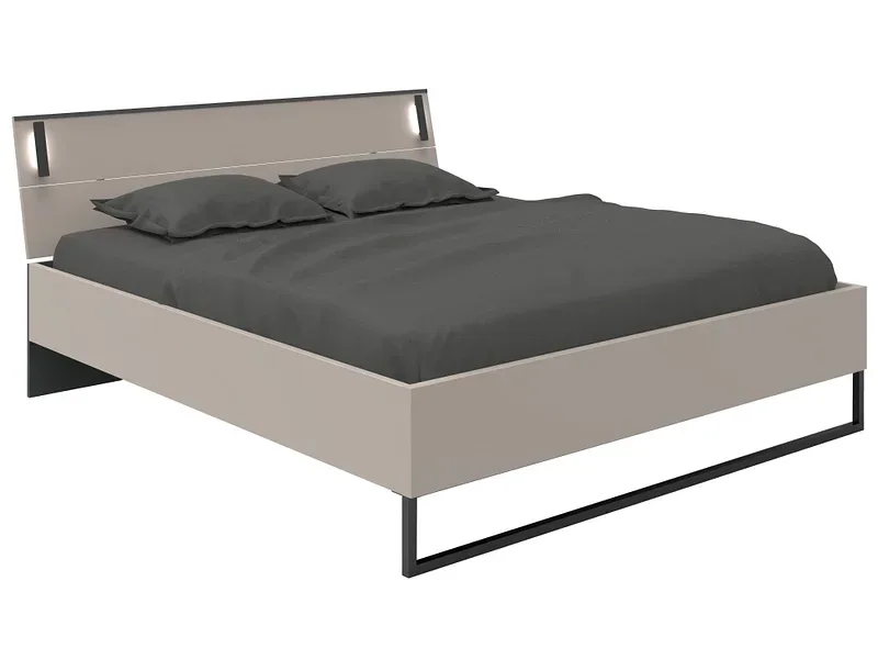 Bett MIDNIGHT 180x200cm spanplatte beige