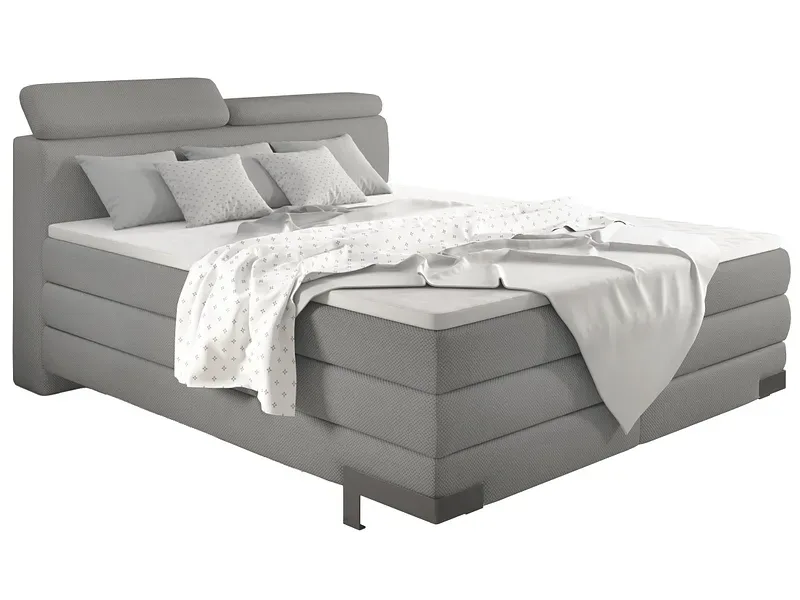 Boxspringbett KANO taupe 140x200cm flexibel