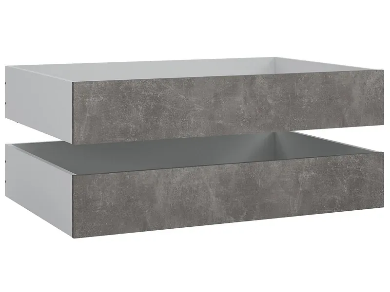 Set 2 Bettschubladen NAIA beton