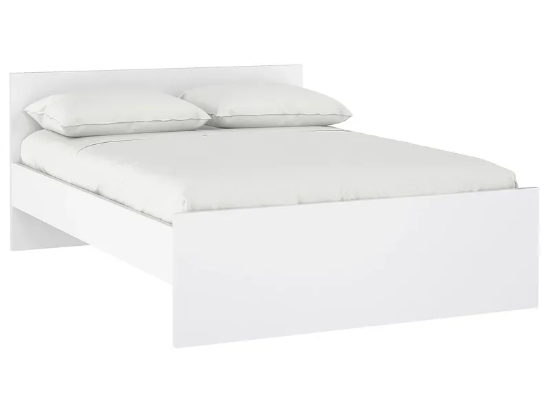 Bett NAIA 140x200cm spanplatte weiss lackiert