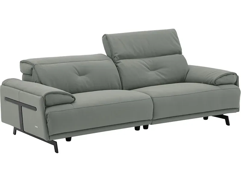 3er Sofa CAMPO DE FIORI SIENA Echtleder dunkelgrün