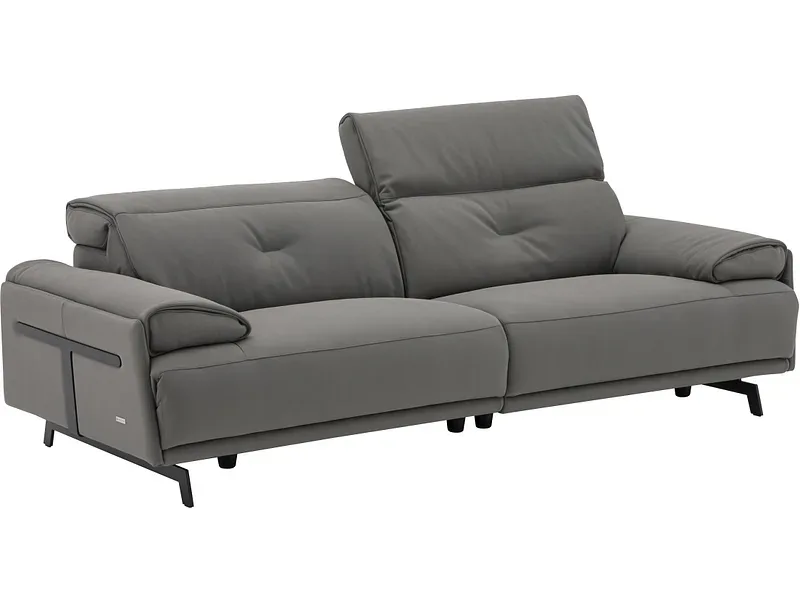3er Sofa CAMPO DE FIORI SIENA Echtleder elefantgrau