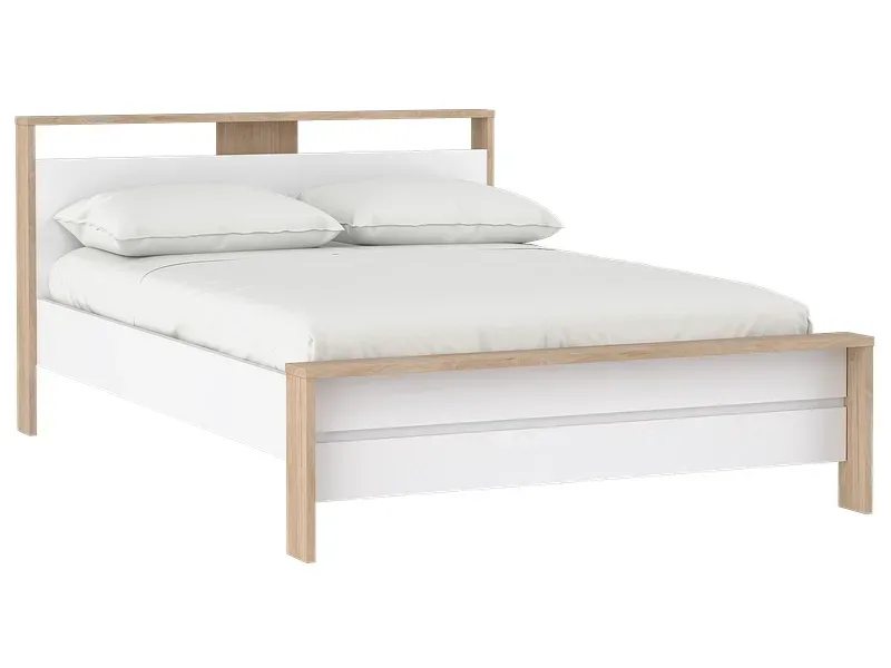 Bett NEXT 140x200cm spanplatte jackson eiche