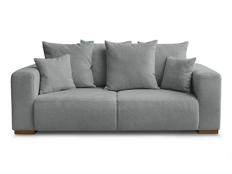 2er Sofa BOBOCHIC SIDONIE Stoff chiniert dunkelgrau