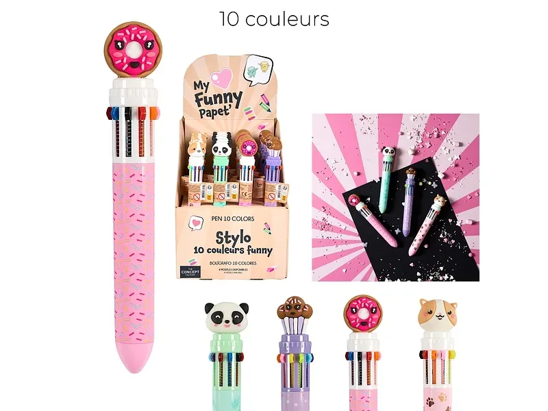 Stift 10 Farben THE CONCEPT FACTORY KAWAII
