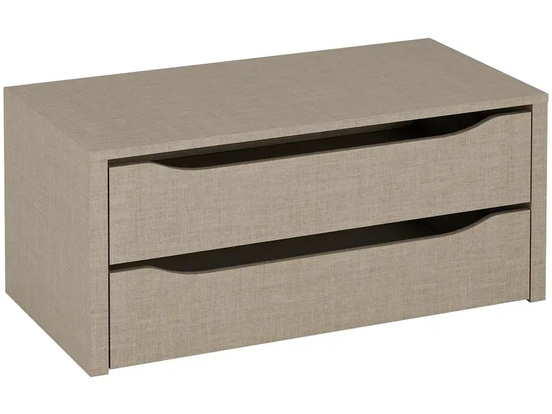 HILLUR Block mit 2 Schubladen MATTERHORN