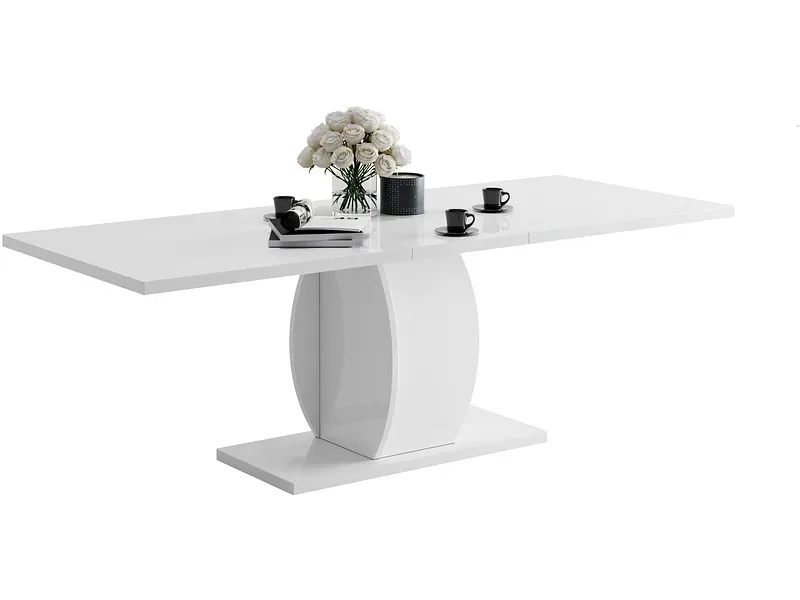 CIANN Tisch ausziehbar PULP 180-225x90x76cm weiss