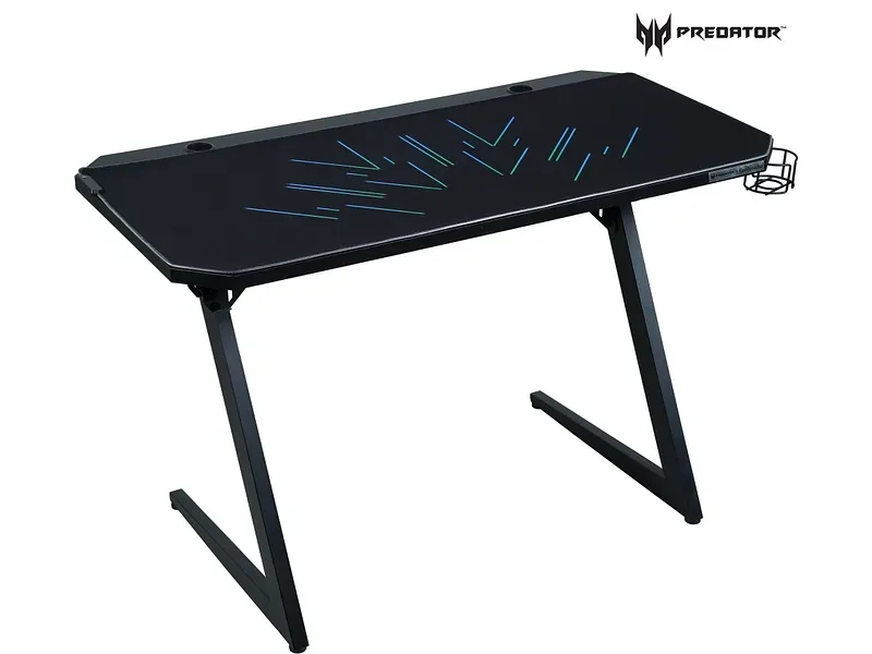 Gaming Schreibtisch PREDATOR ZYON 60x120x75cm schwarz