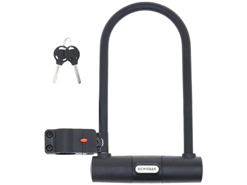 NEWRBAN Vorhängeschloss U-Lock schwarz