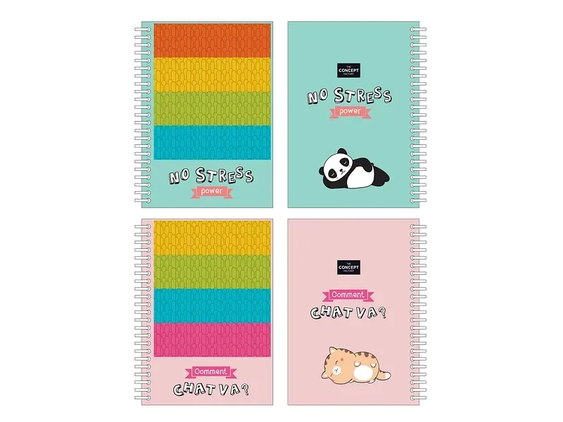 Anti-Stress-Notizbuch THE CONCEPT FACTORY KAWAII