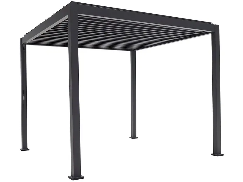 COLIBRI Pergola ARUBA 300x300x240cm schwarz