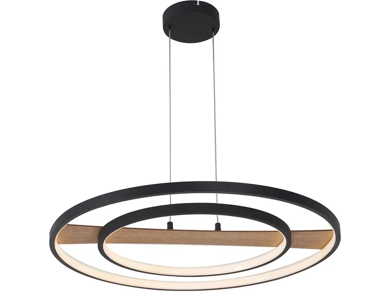 Hängelampe MASHA LED 60x120cm 36W schwarz