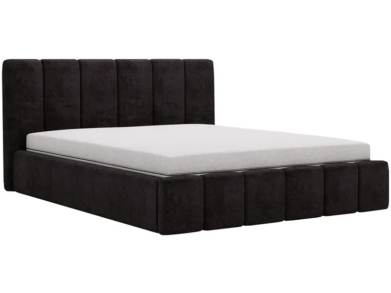 Bett CHIARA 160x200cm samt anthrazit