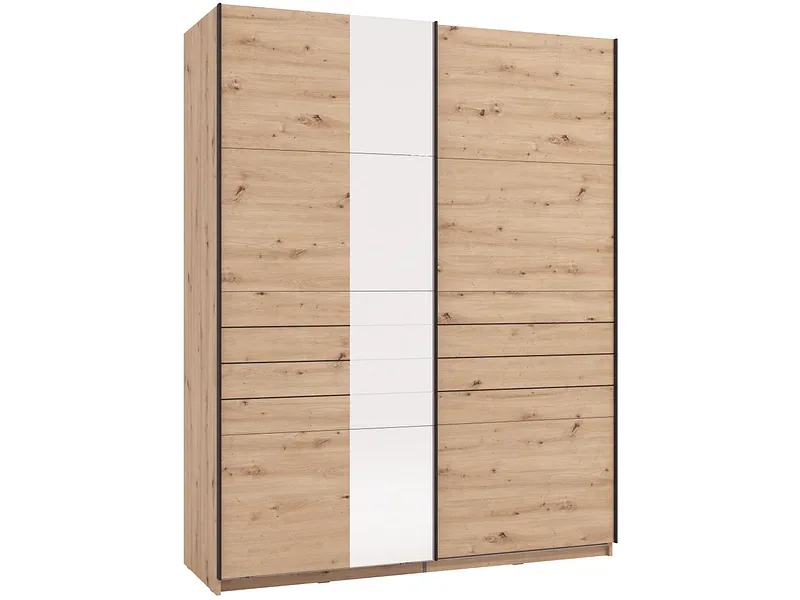 Schwebetürenschrank JASPER artisan eiche 2 Türen