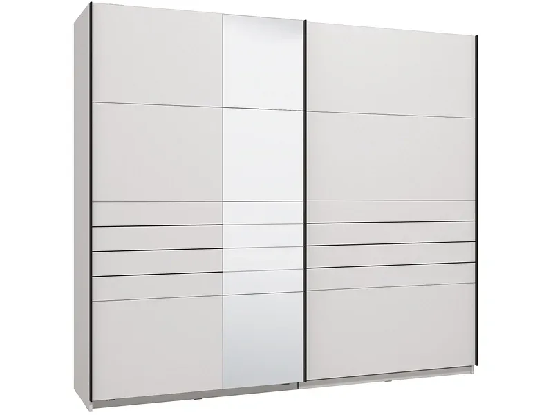 Schwebetürenschrank JASPER weiss 2 Türen