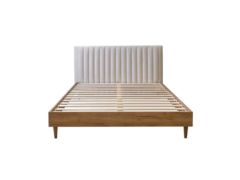 Bett BOBOCHIC OCEANE 180x200cm samt beige