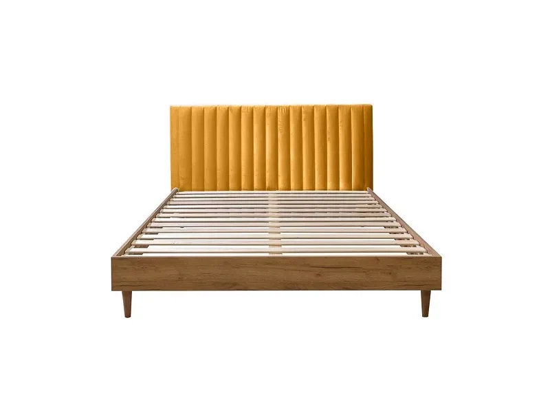 Bett BOBOCHIC OCEANE 180x200cm samt gelb