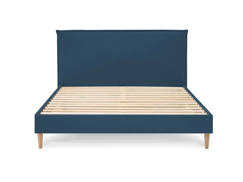 Bett BOBOCHIC SARY 180x200cm stoff blau