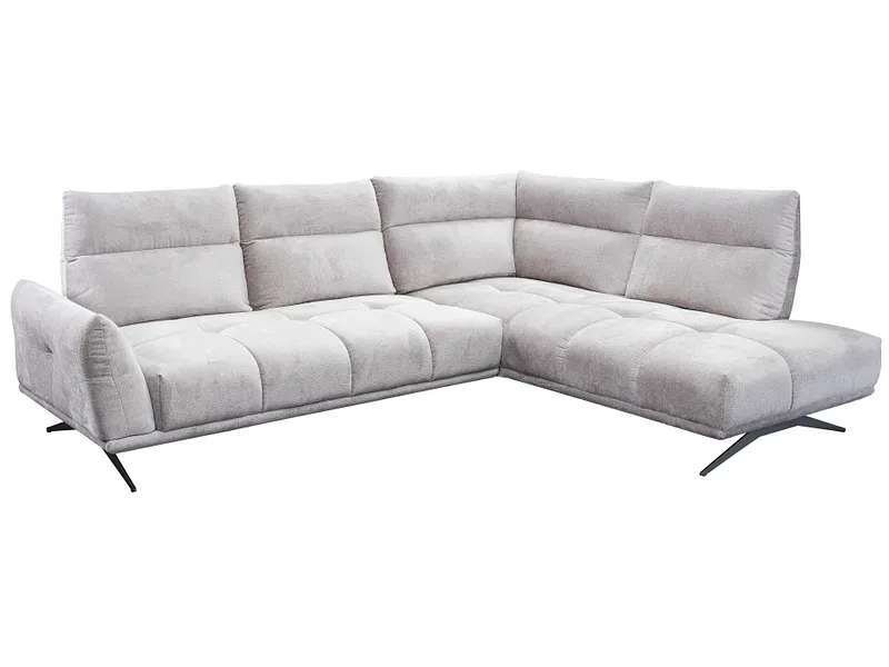 Ecksofa JUST 4 YOU GIOVANNI Polyester hellgrau