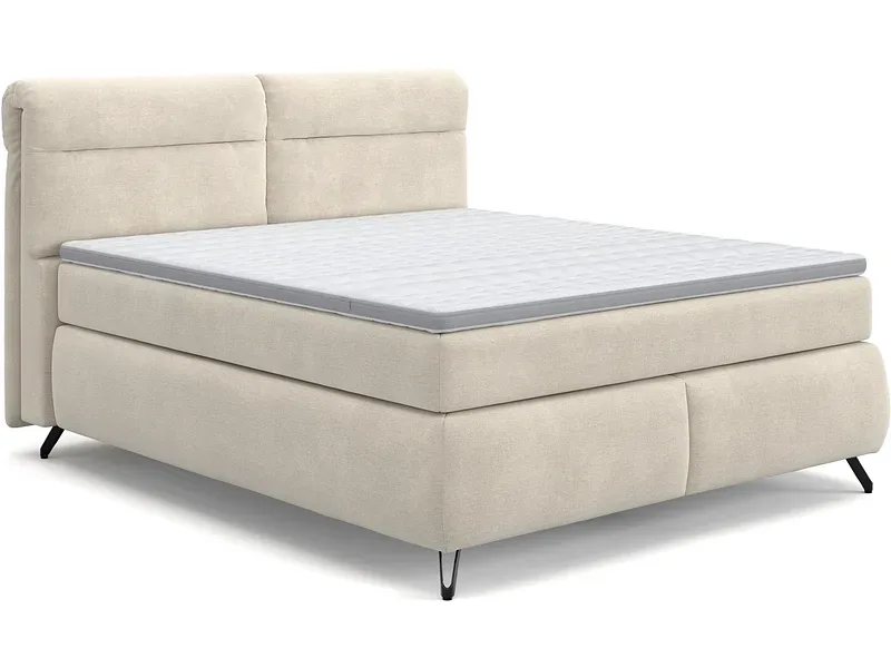 Boxspringbett SWISS HOME STYLE AMBER beige 180x200cm fest