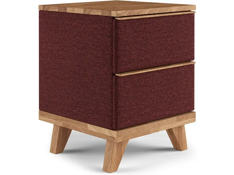Nachttisch SWISS HOME STYLE ONYX 43x45x57cm bordeau massives holz