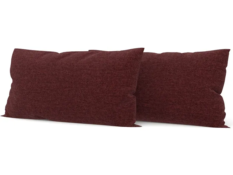 SWISS HOME STYLE Set 2 Kissen AGATA 50x70cm bordeau