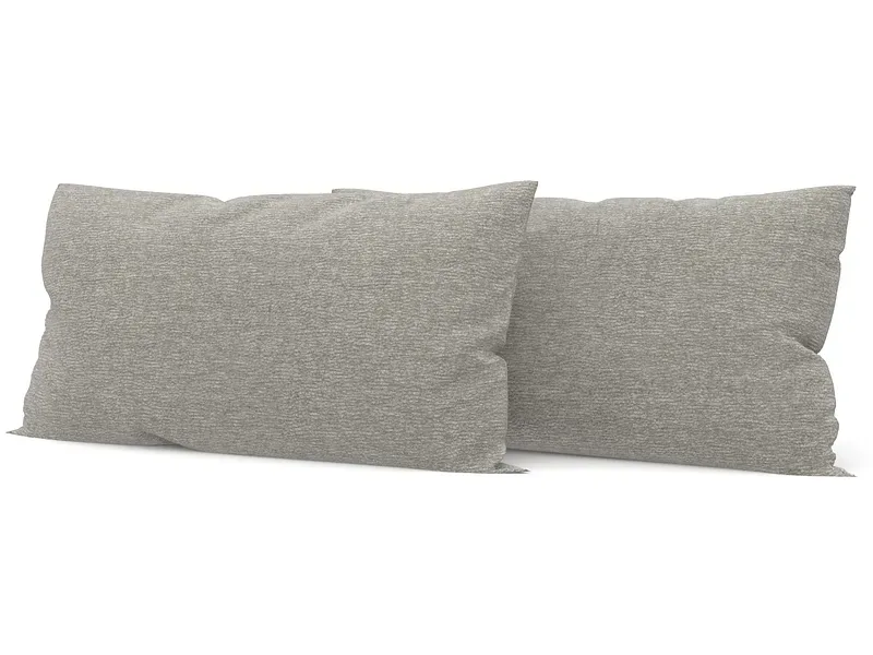 SWISS HOME STYLE Set 2 Kissen AGATA 50x70cm hellgrau