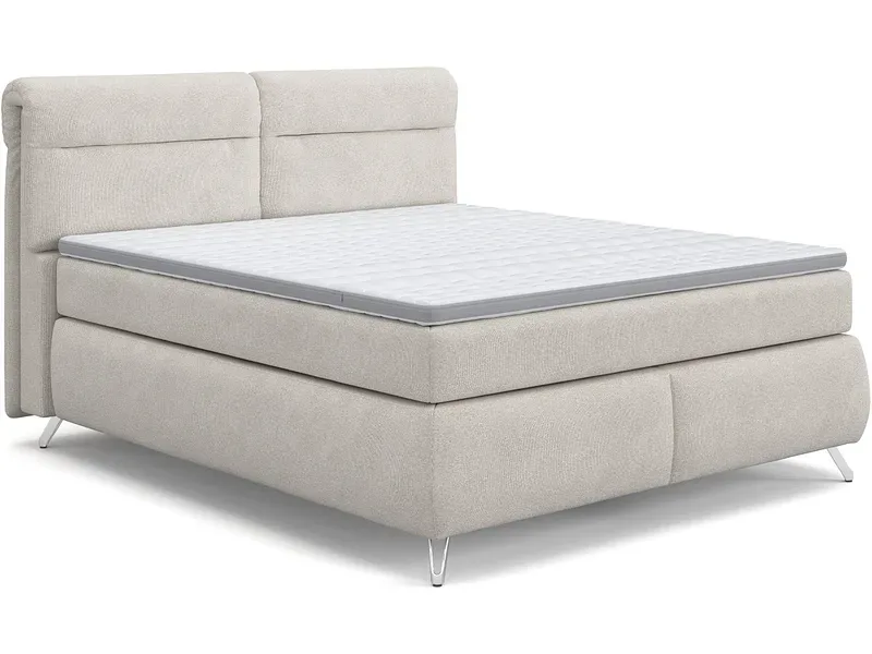 Boxspringbett SWISS HOME STYLE AMBER beige 160x200cm flexibel / fest