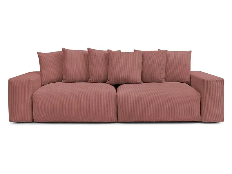 Sofa BOBOCHIC VOLTAIRE Cord-Stoff rosa