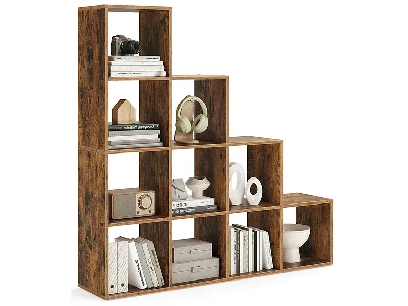 Regal SONGMICS RUSTIK 129.5x29x129.5cm spanplatte