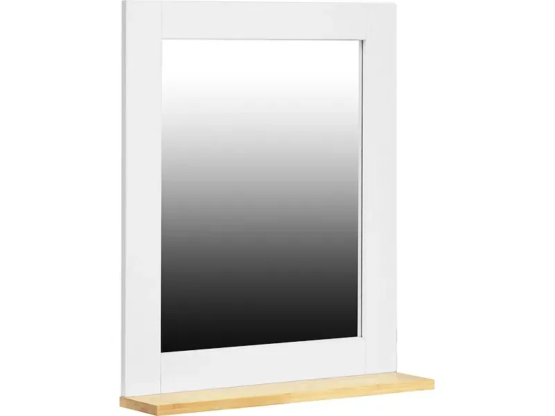 Badezimmerspiegel rechteck SEVILLA 48x60cm weiss