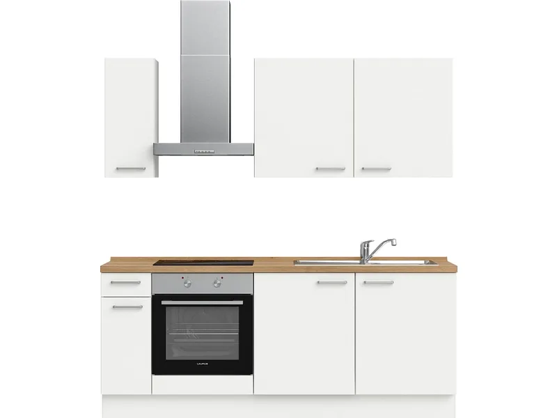 Komplette Küche MODUSET TOUCH CLASSIC Alpinweiß 60x210cm