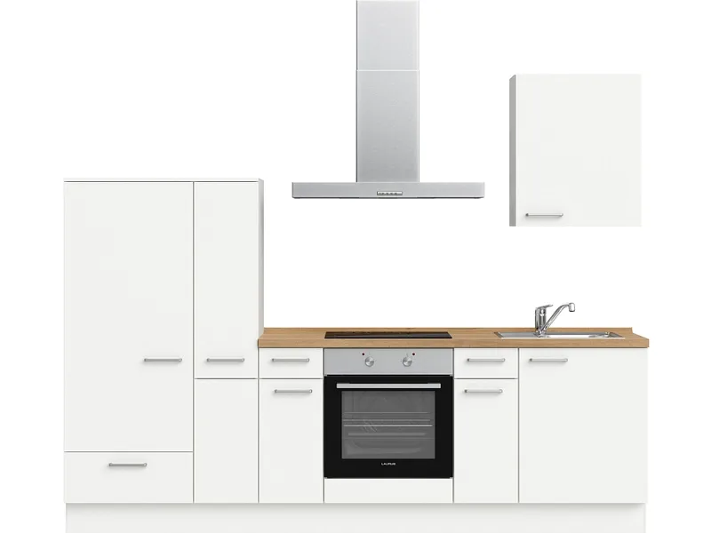Komplette Küche MODUSET TOUCH CLASSIC Alpinweiß 60x270cm