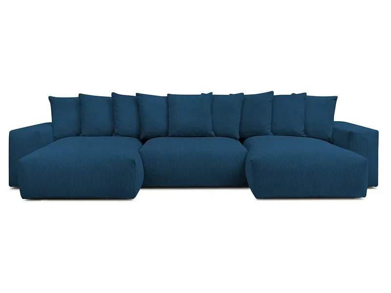 Wohnlandschaft BOBOCHIC VOLTAIRE Cord-Stoff dunkelblau