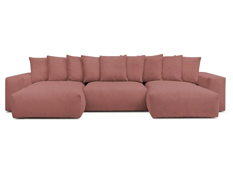 Wohnlandschaft BOBOCHIC VOLTAIRE Cord-Stoff rosa