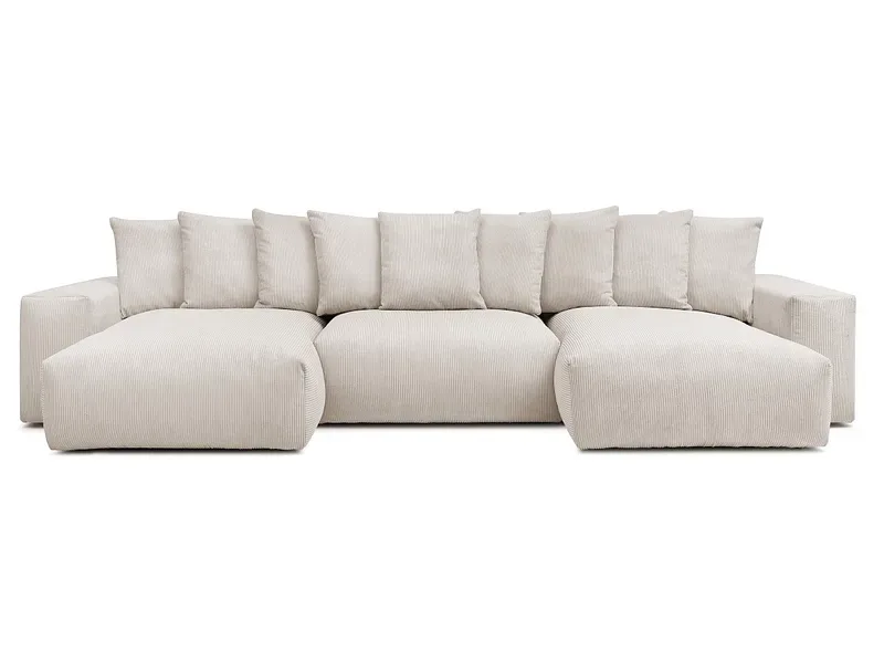 Wohnlandschaft BOBOCHIC VOLTAIRE Cord-Stoff beige