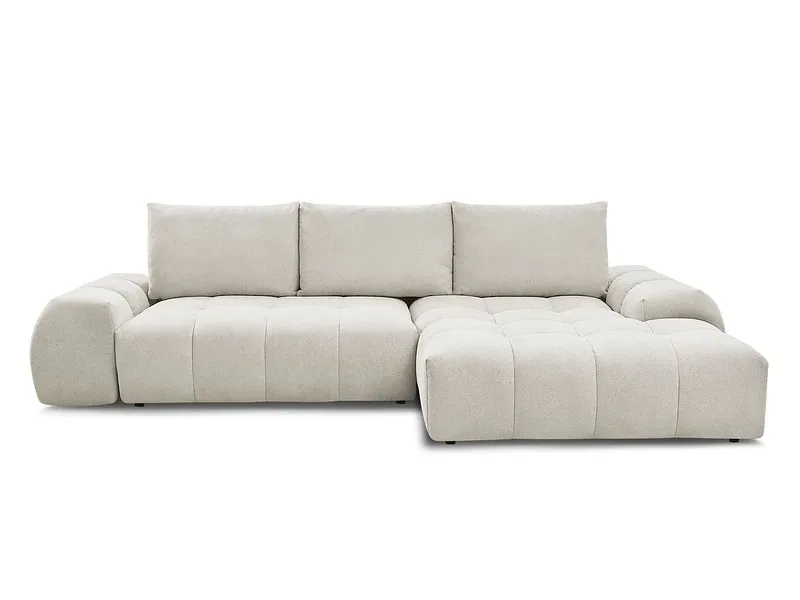 Ecksofa BOBOCHIC EVEREST Stoff mit Textur beige